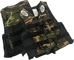 Flutuador Camuflado 90kg Colete Salva Vidas Jet Ski C/Apito