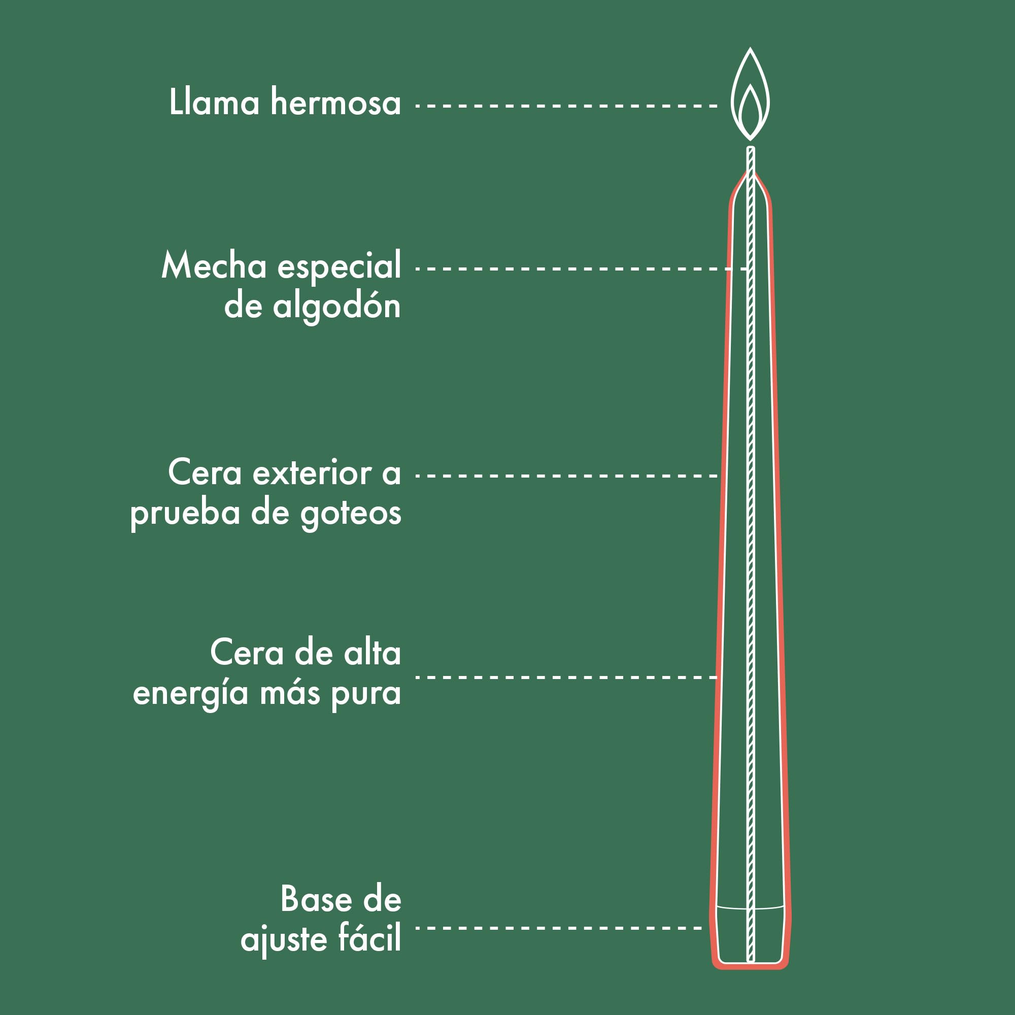 Bolsius - Velas de cena lisas - Oro - 24,5 cm - 32 piezas - Metálico – Velas decorativas – sin aceite de palma