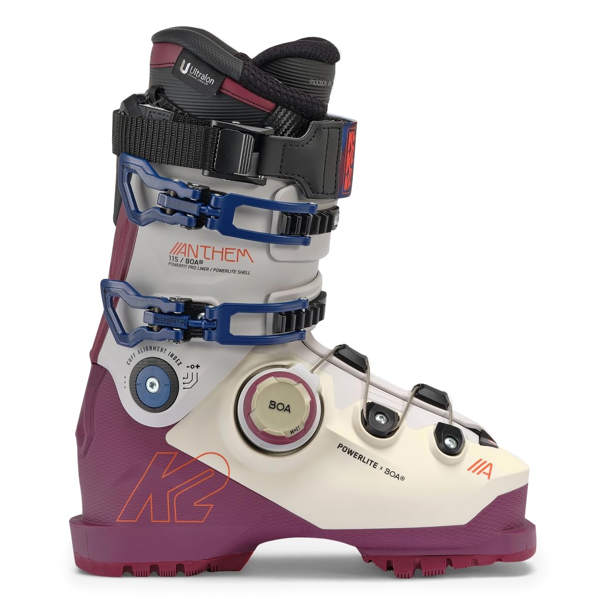 K2 - Zapatillas de esquí Anthem 115 Boa All Mountain Mujer - Mujer - Rojo