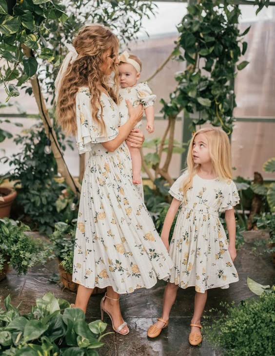 Arshiner Girl's Casual Dress Summer Scoop Neck Short Sleeve Flowy Print and Plain Sundress for Kids 4-14Y2