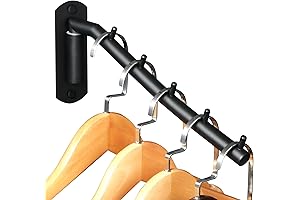 Swiveled Alise Wall Mounted Garment Rack