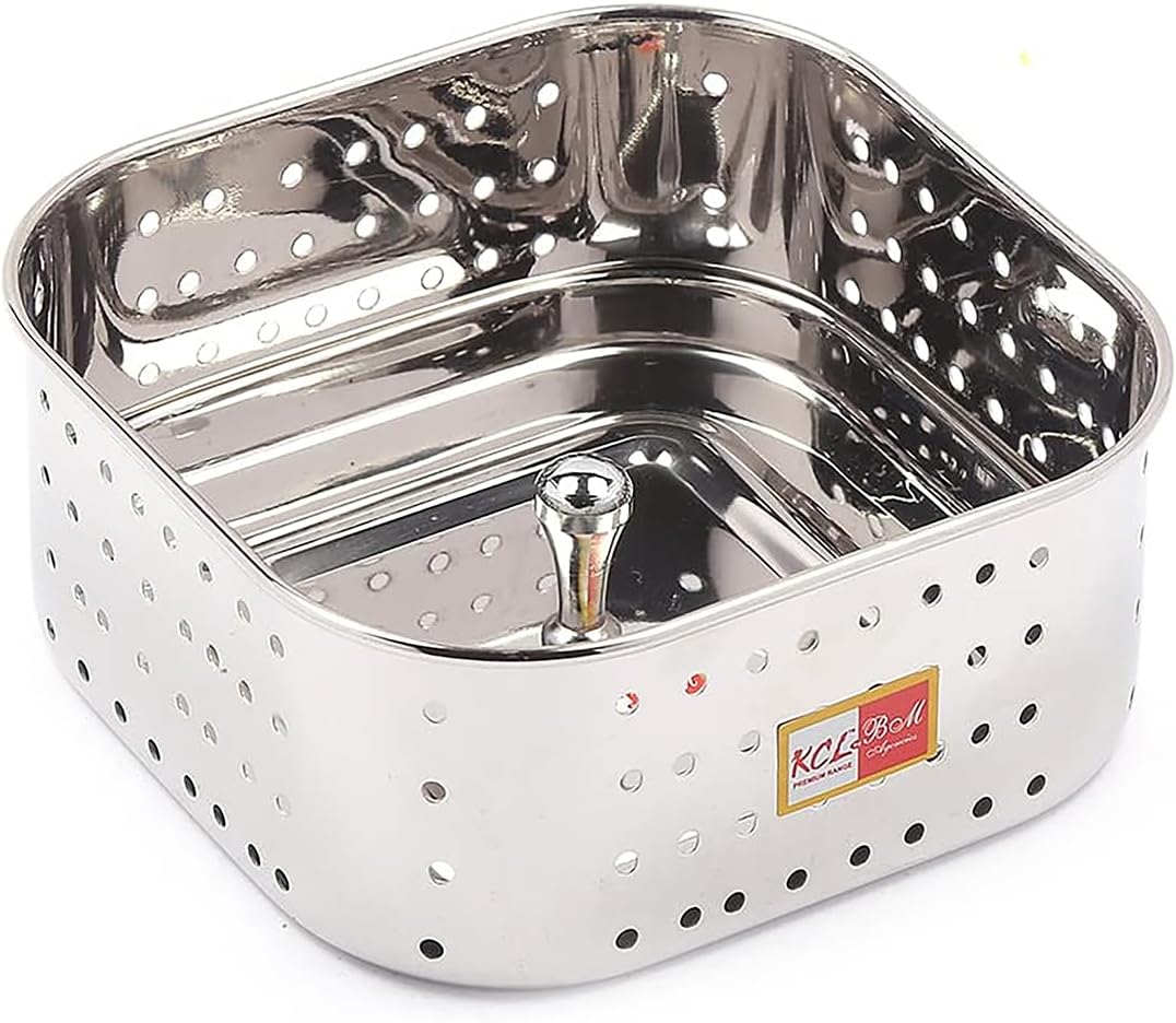 KCL Stainless Steel - Paneer & Tofu Maker | Strainer | Square Shape Mould | for Perfect Homemade Paneer | 500ml