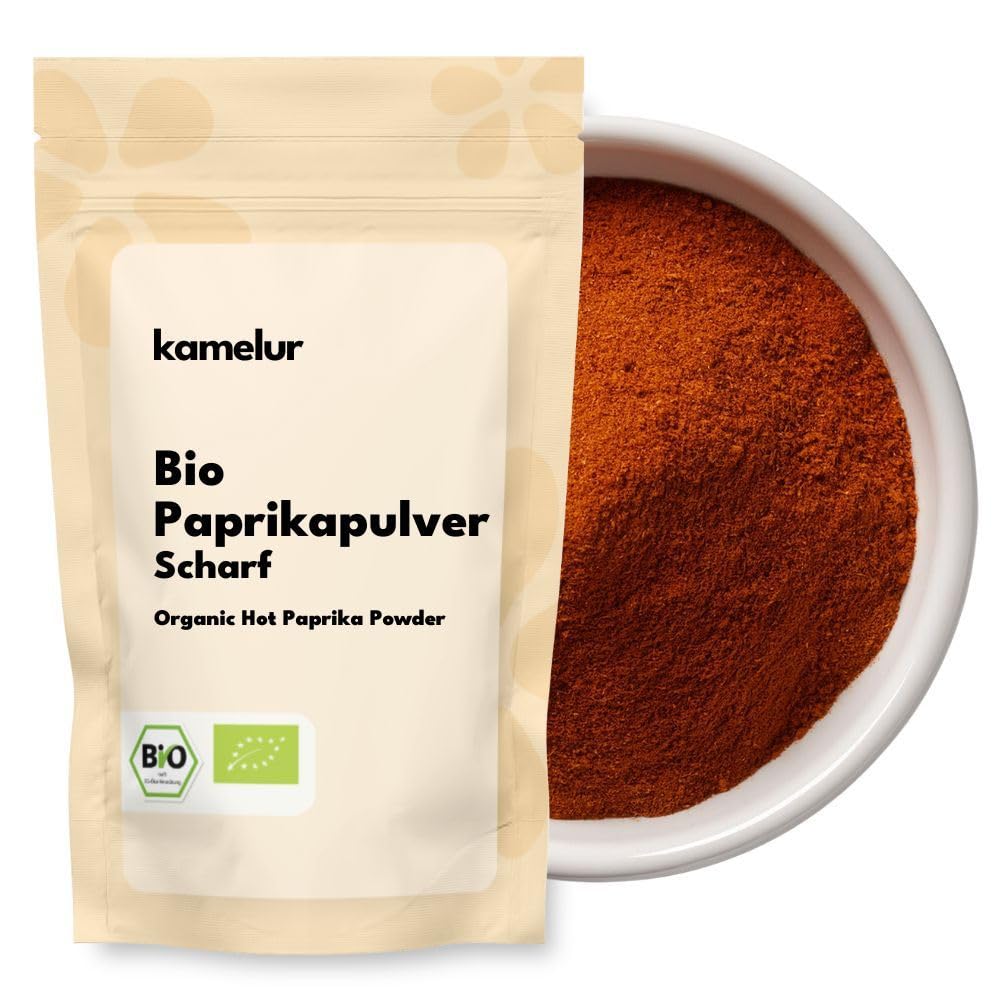 Kamelur 500g Bio Paprika scharf - Gewürze aus kontrolliert biologischem Anbau ohne Zusätze