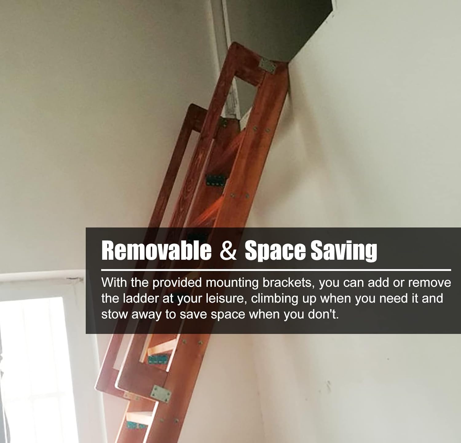 Replaceable Bunk Bed Ladder Dorm - Non Slip Lightweight Short Step Ladder, Space Saving Loft Camper Rv Bunk Ladder with Hooks ＆ Feet (Color : Natural, Size : 4 Step 125cm/49)