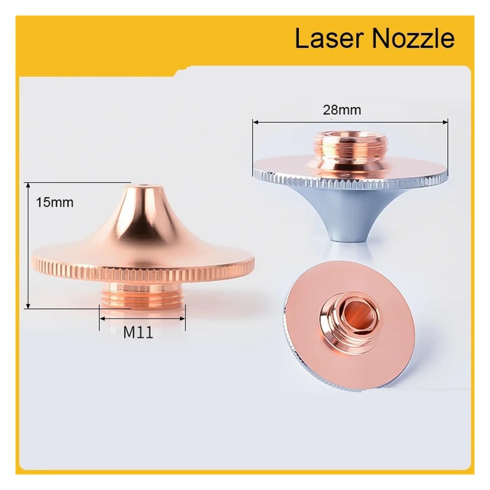 10 szt. dysz laserowych D28M11H15 kaliber 0,8-6, szybkich, jednowarstwowych, dwuwarstwowych do maszyn do cięcia włókien