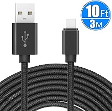 USB Type C Cable 10ft/3m, CC-Show Nylon Braided Fast Charger USB 2.0 High Speed Data Sync Cord for Samsung Galaxy Note 8/S8+,Pixel,Nexus,Nintendo Switch,MacBook, and More with Type C Port (Black) - coolthings.us