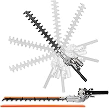 Adjustable Hedge Trimmer Attachment with Rotation
