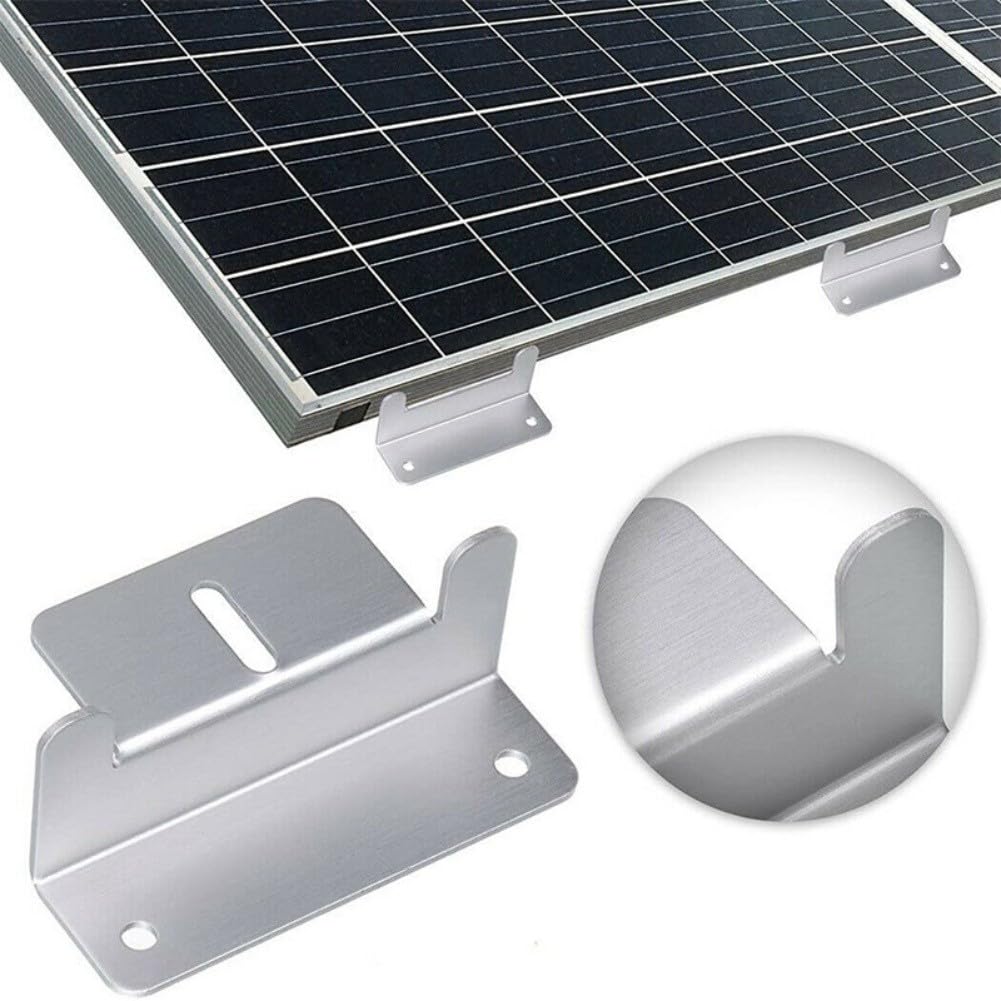 8 sztuk uchwytów montażowych do paneli słonecznych z aluminium, uchwyty Z