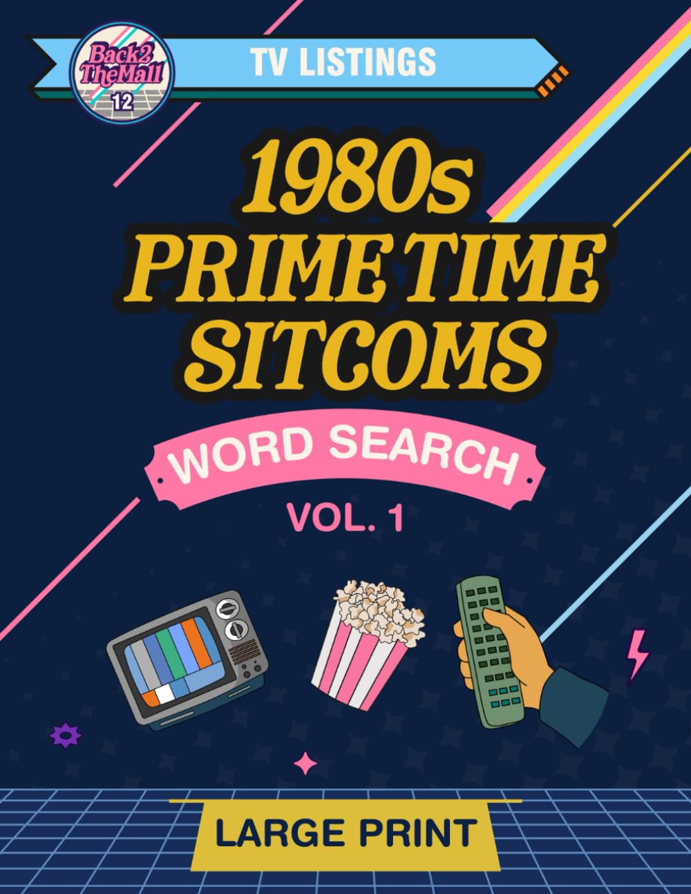 TV Listings: 1980s Prime Time Sitcoms -- Vol 1: Large Print Word Search for Adults