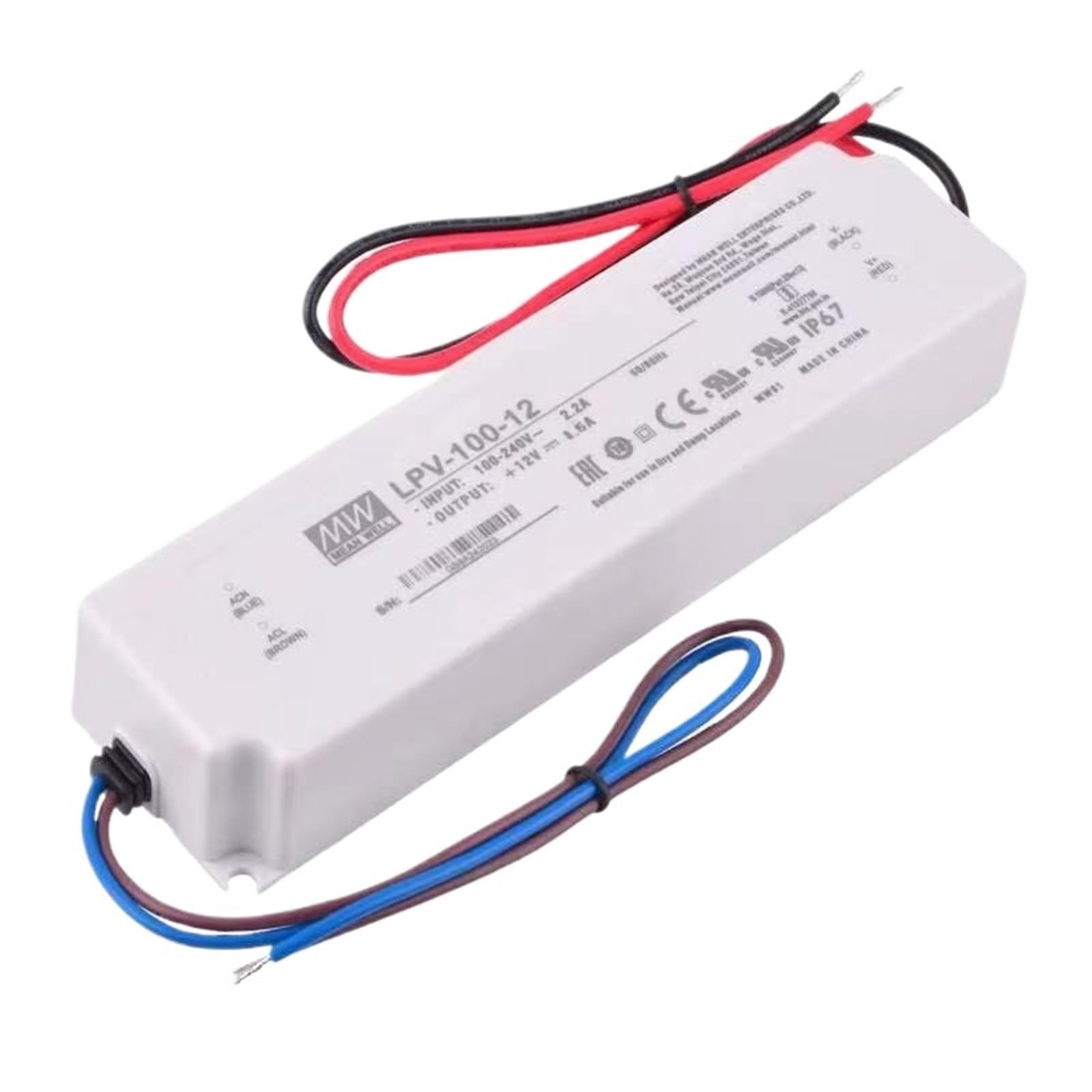 LPV-100-12 12V 8.5A 100watt Single Output Switching Power Supply Waterproof Led Driver IP67
