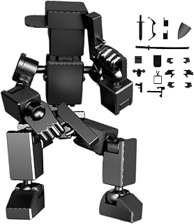 Actionfiguren – Flexibel bedruckte Droiden für einzigartige Haltungen | Wechselbare Teile mit Reibungspassform & Drehhals zum Verschenken, Skizzieren, Dioramen und Regale