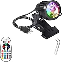 Vista 8 de 1 unids al aire libre 5W LED clip en luz resistente al agua ajustable escritorio soporte proyector lámpara letrero pizarra iluminación con enchufe
