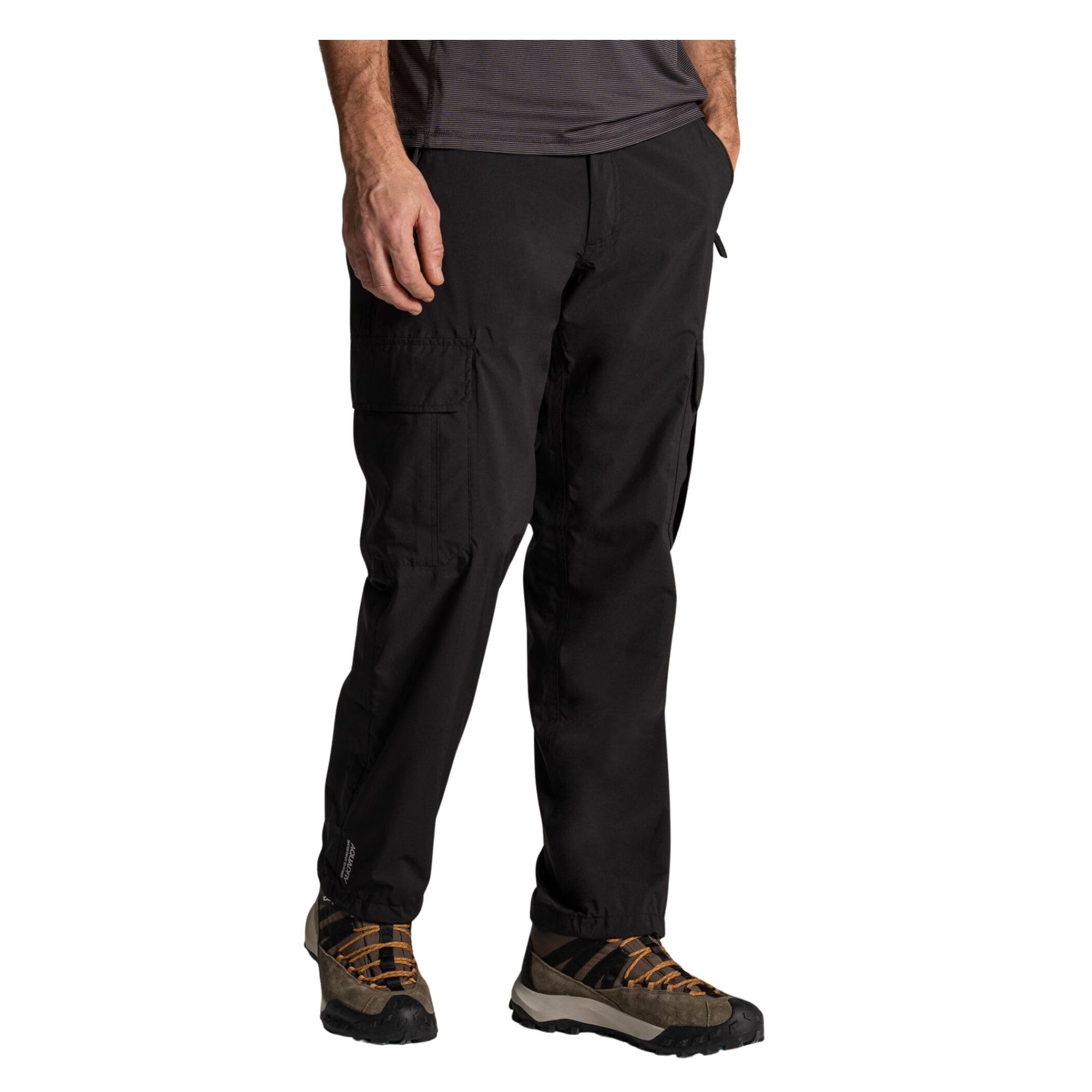 Craghoppers Men's Black Waterproof Indus Cargo Trousers Size: 38L