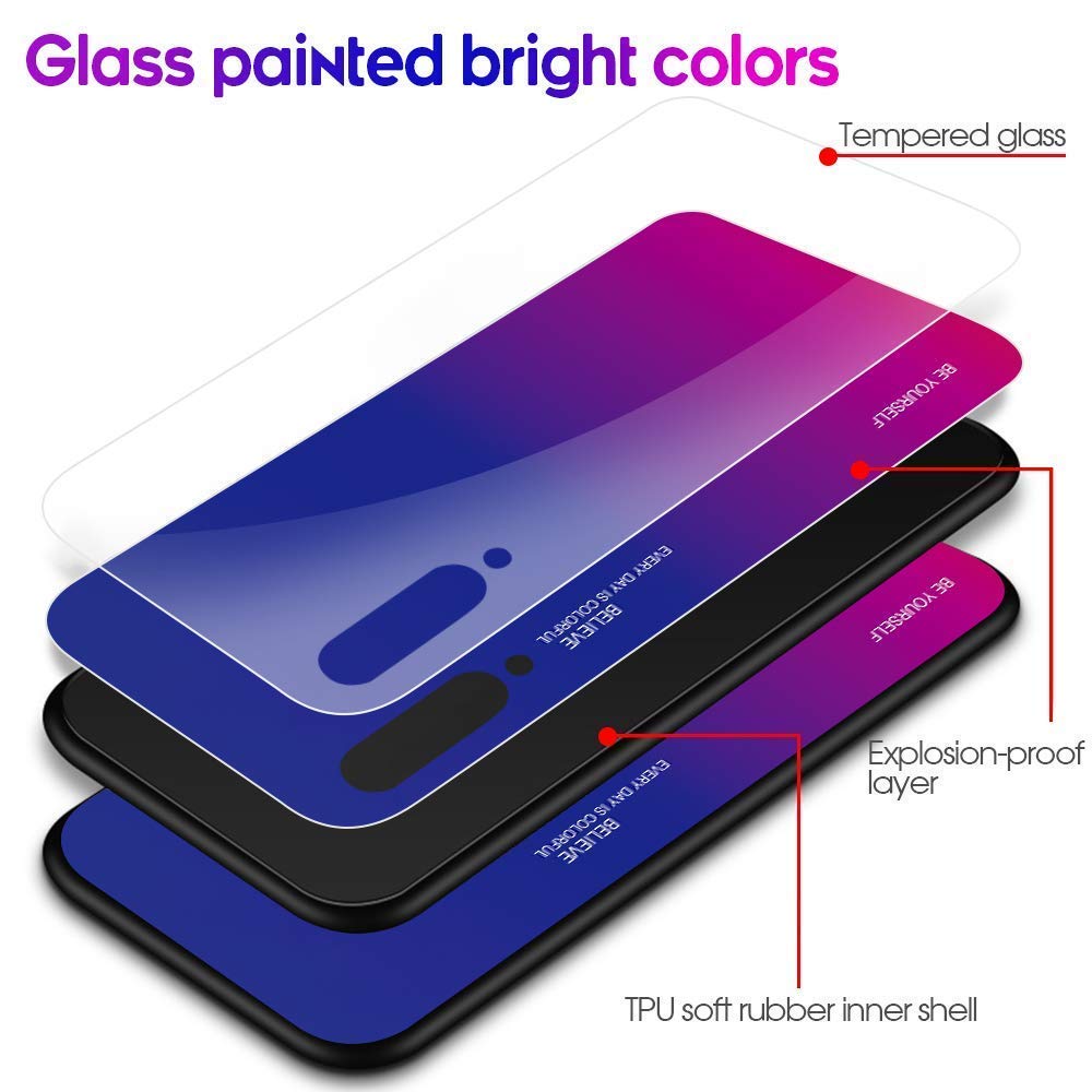 Amazon.com: Toppix Case for Xiaomi Mi 9, Hybrid Cover TPU Bumper +