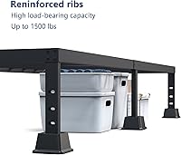 Vista 2 de Elevadores de cama resistentes de 2 pulgadas, elevadores de muebles para marco de cama, sofá, escritorio, silla, elevan hasta 1500 libras, juego