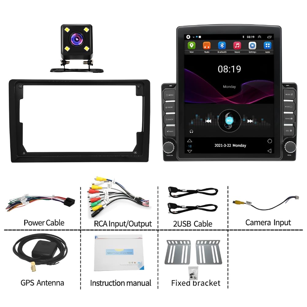 Car Stereo for 2012-2020 Hino 155 195 Trucks Radio with Wireless