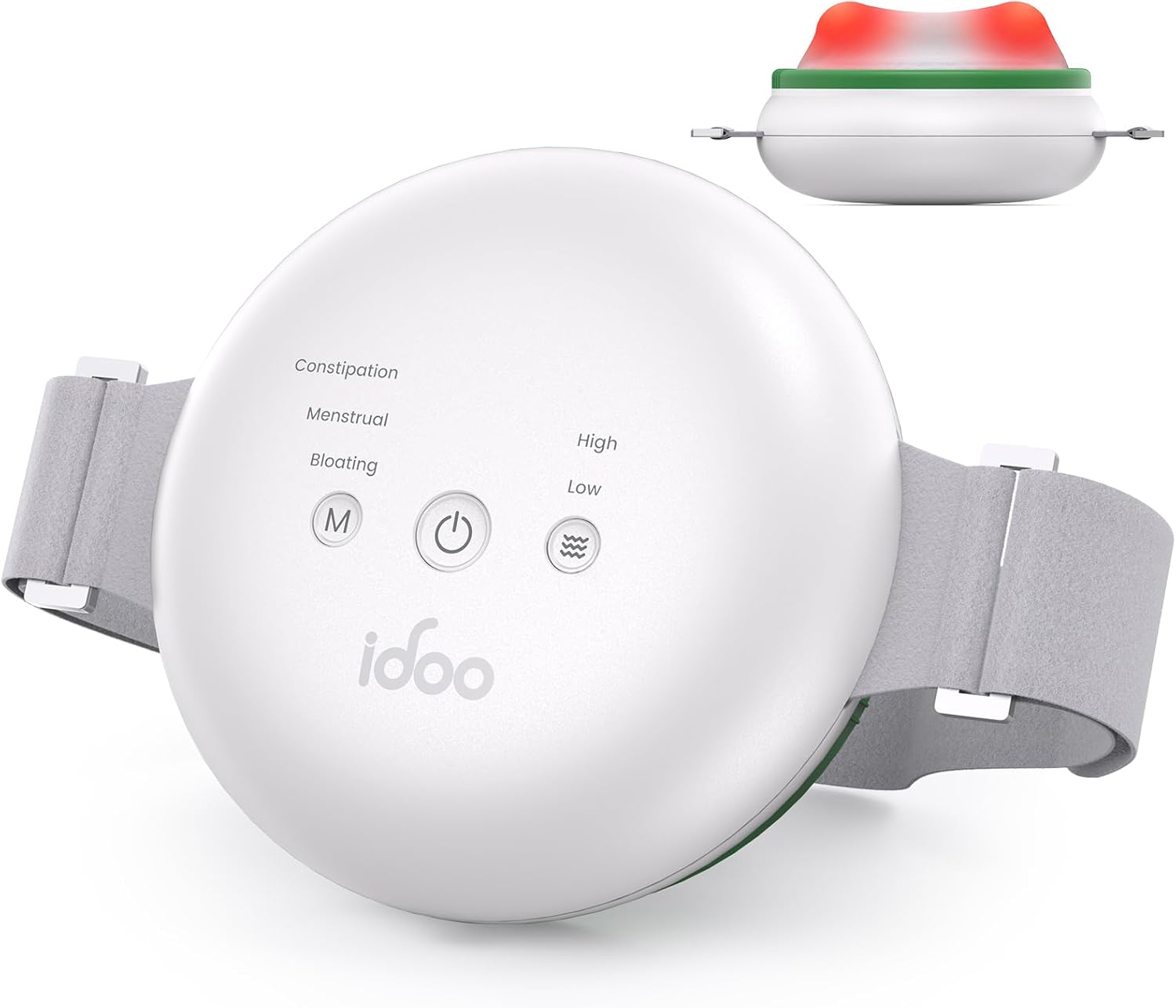 FSA Eligible Items Only List Electric Massager, iDOO Abdominal Massager with Heat to Relieve Indigestion, Bloating, Constipation, Period Cramps, Birthday Gifts for Women Men Mom Dad