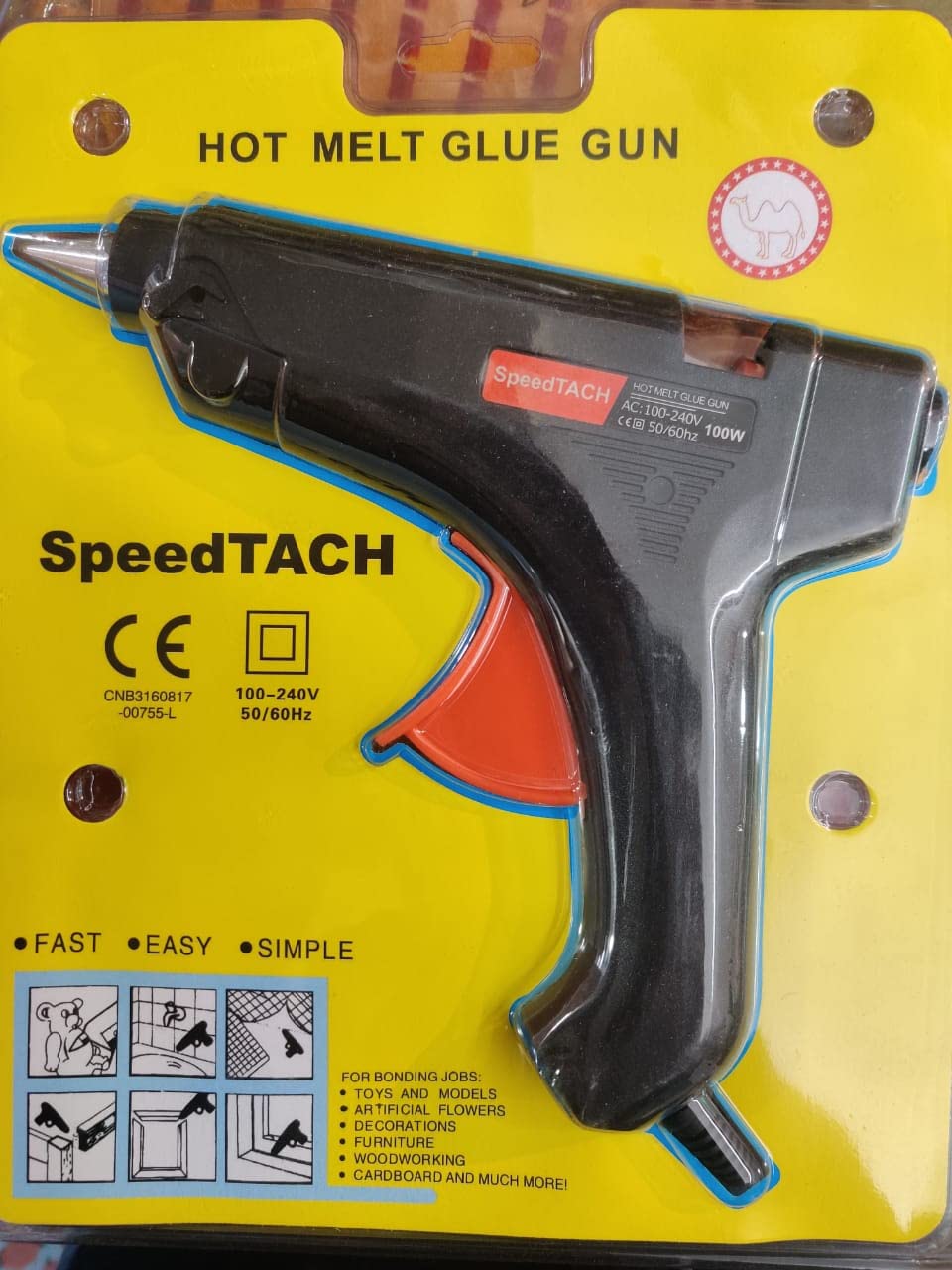 HOT GLUE GUN 100W Power Hot Melt Glue Gun ON and Off Switch Hot Glue