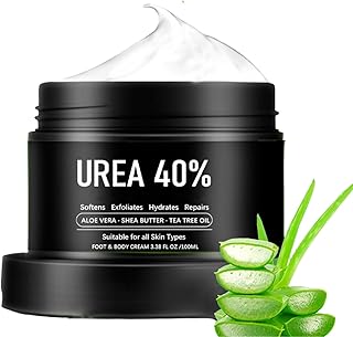 Urea Foot Cream - Foot Cream for Cracked Heels and Dry Skin with Urea 40% - Urea Cracked Heel Repair Cream - Intensive Moisturiser Hydration Relieve Rough Hard Skin - Callus Remover Restore Elasticity