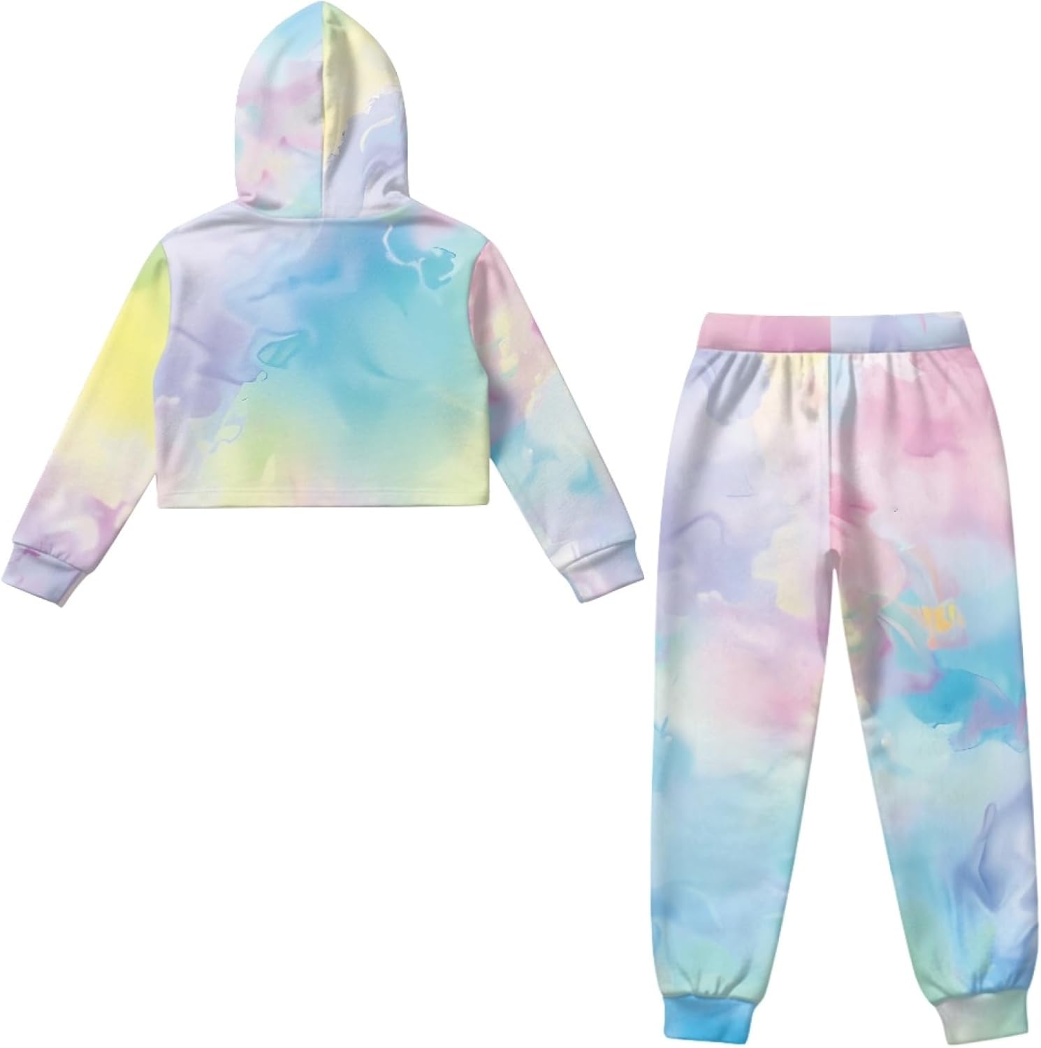 HUIACONG Girls Sweat Set for Children Kids Long Sleeve Sweatsuits