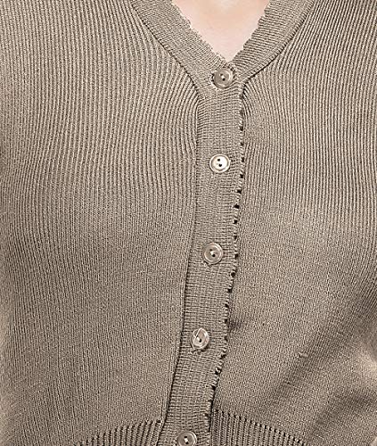 Image of Women Winter Wear V-Neck Full Sleeves Regular Fit Woollen Blouse