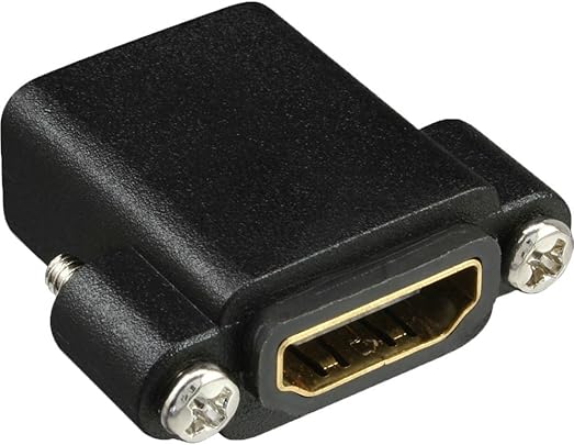 InLine 21728 Adattatore HDMI Femmina HDMI Femmina Montaggio Pannello con Viti Contatti Dorati Nero InLine 21728 Adattatore HDMI Femmina HDMI Femmina Montaggio Pannello con Viti Contatti Dorati Nero