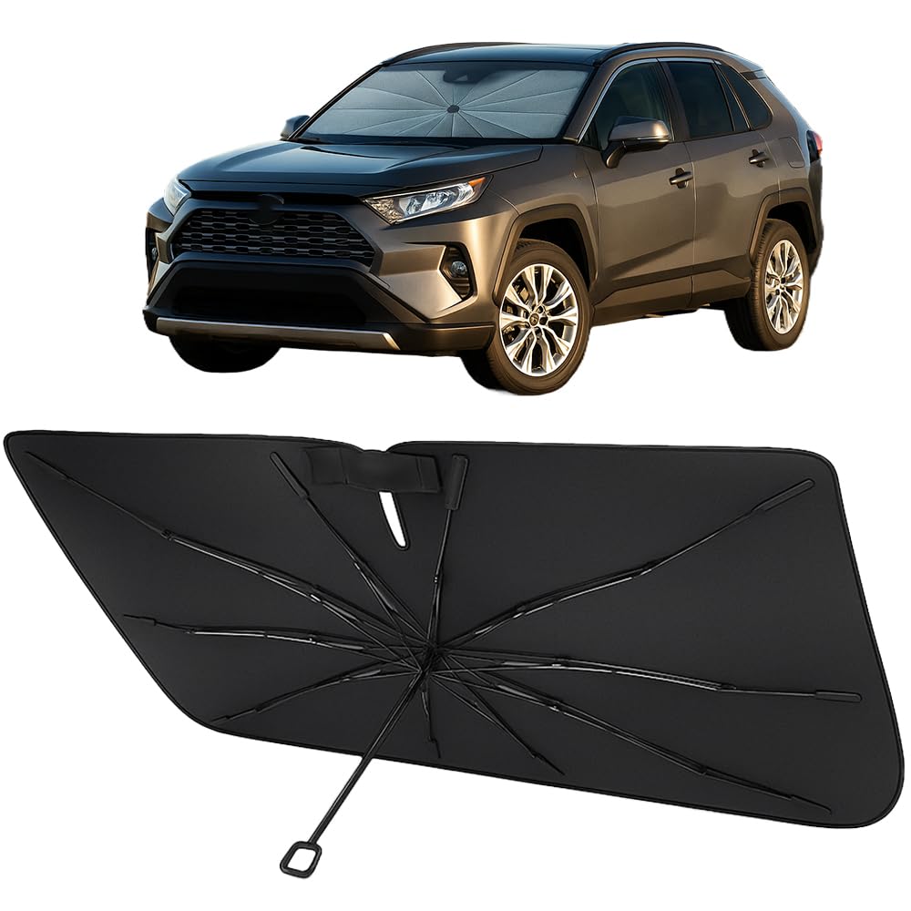 Proadsy Custom Fit Windshield Sun Shade Umbrella for 2019-2026 Toyota RAV4