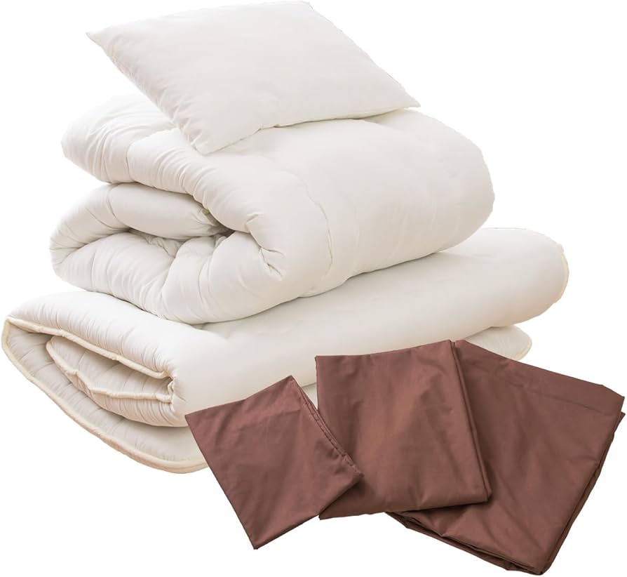 Amazon｜日本製 布団セット セミシングルショート カバー付き 6