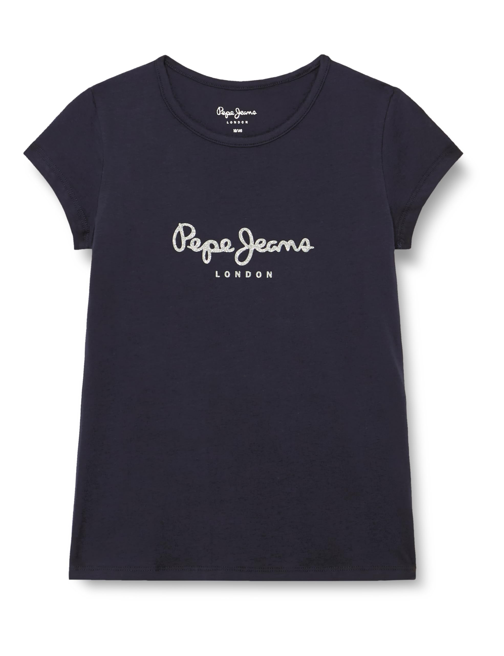 Pepe Jeans Hana Glitter N T-Shirt Bambine e Ragazze (Pacco da 1)