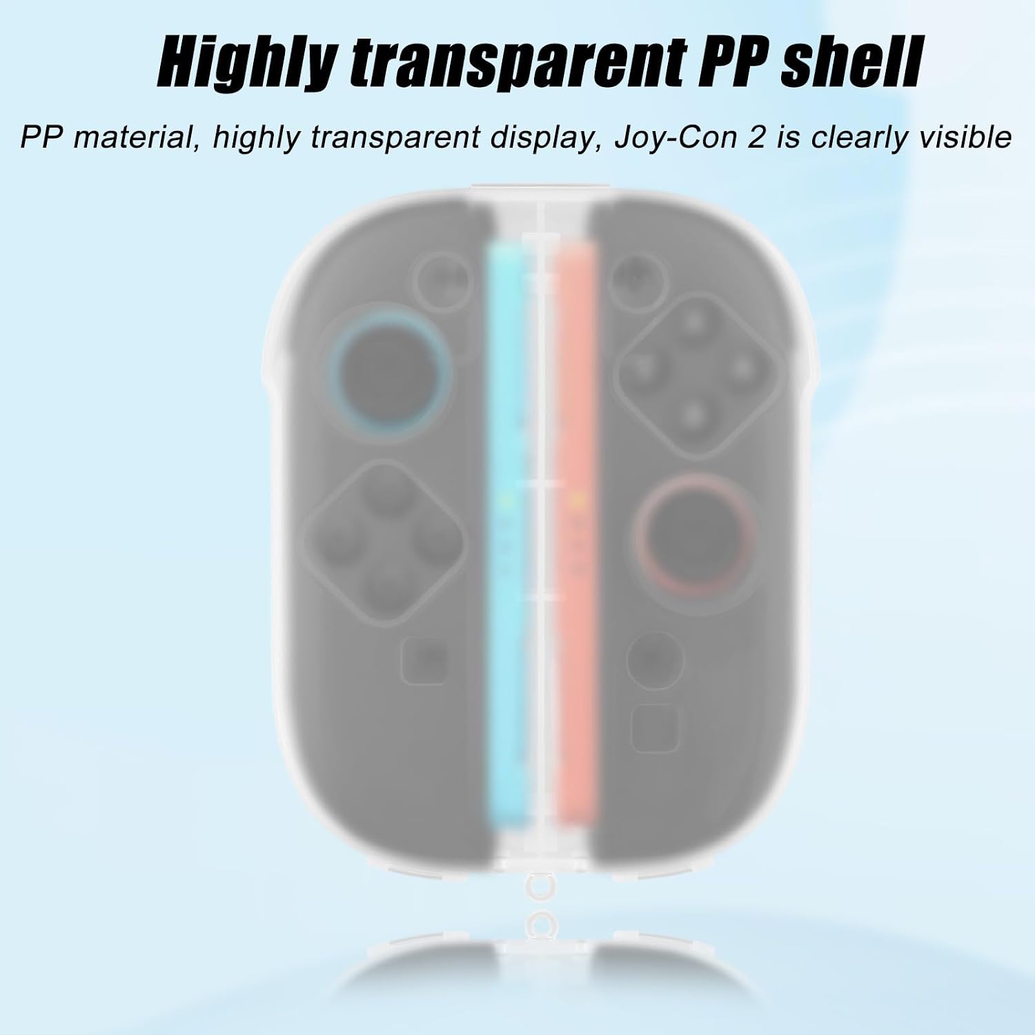 Transparent Storage Case for Joy-Con 2, Plastic Game Controller Protective Box Dust-Proof Portable Handheld Grip Shell with Precise Cutouts for Switch 2 Accessories Game Lover Gifts image 3