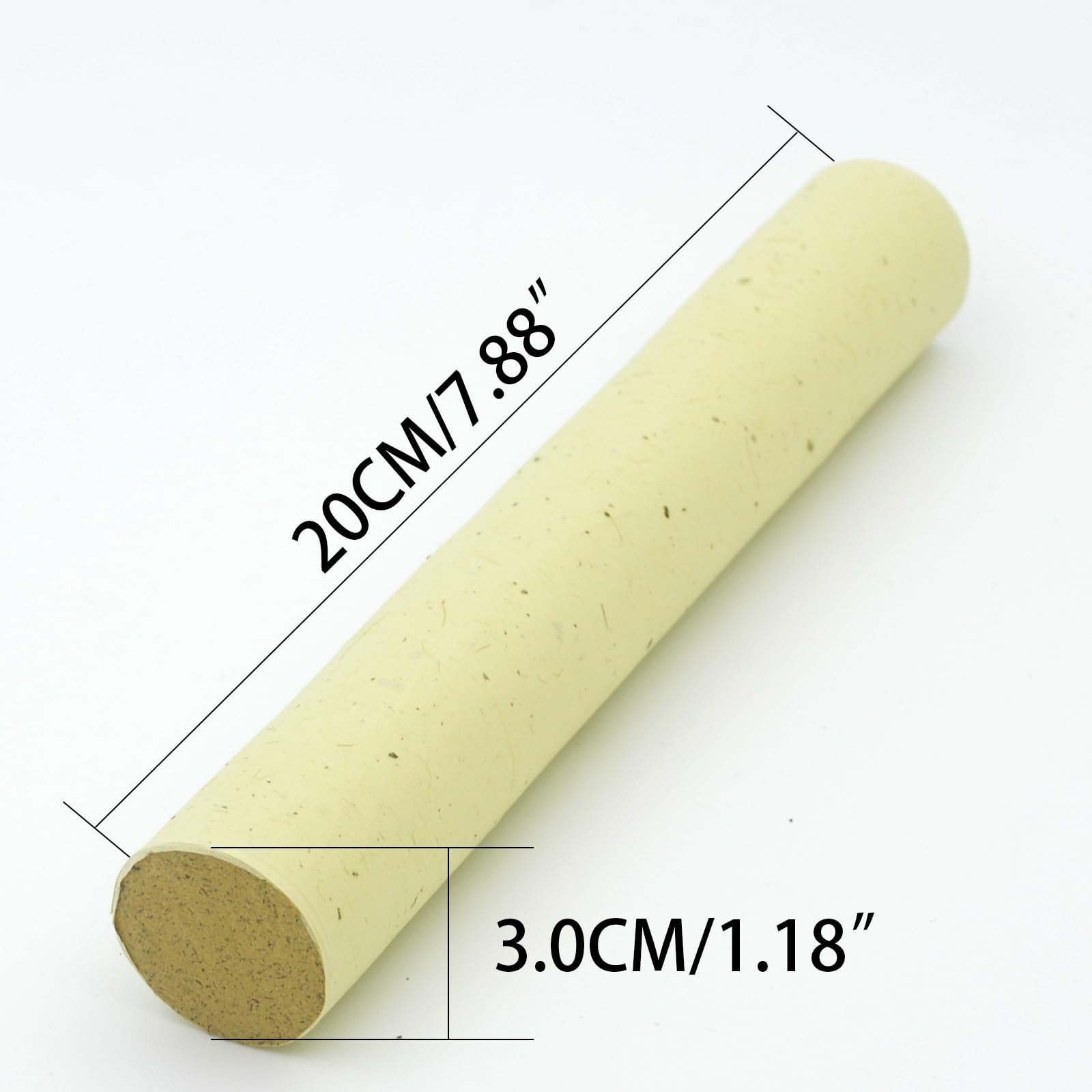 WJPDXFENG high-Density high-Purity Moxa Wool Moxa Sticks, Diameter: 3.0CM, Length 20CM, Weight About 57 Grams