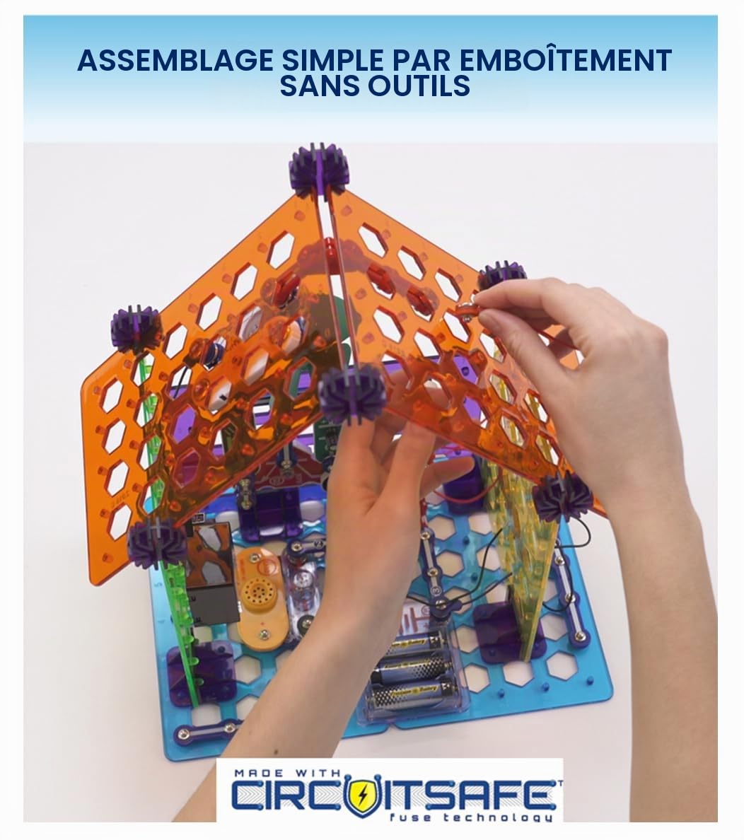 Snap Circuits My Home SC-MYH7 | Plus de 25 projets STEM | Manuel de projets en Couleur | 60 pièces | Jouet éducatif STEM pour Enfants de 8 Ans et Plus