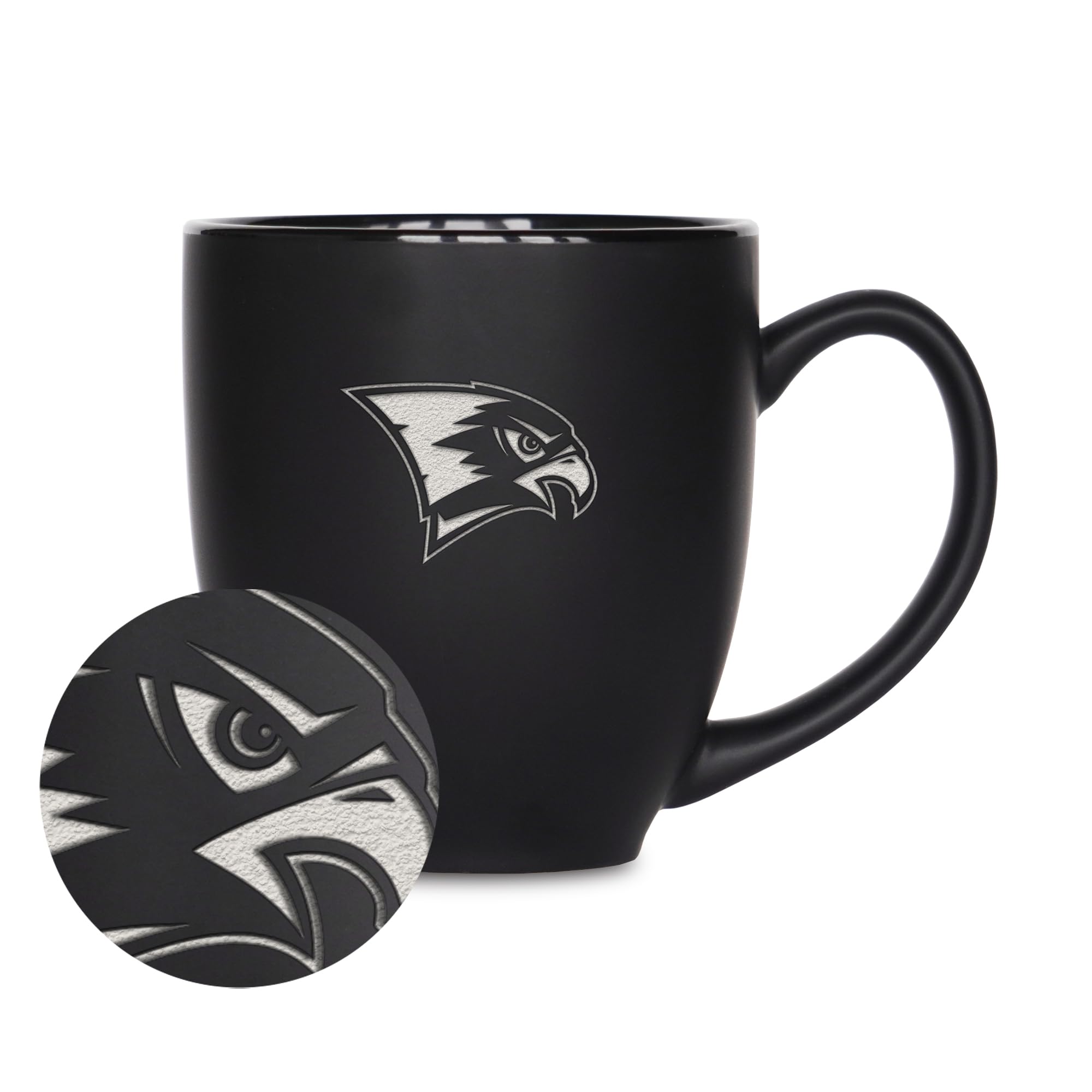 Tasse Bistrot céramique noire mate Williams Eph gravée au laser mug de prestige 425 ml