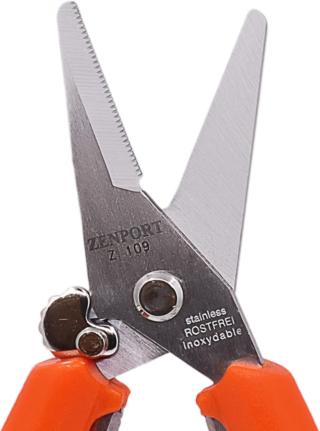 Zenport Z109-3PK of Shears, Floral Bunch Cutter, Stainless Steel, Serrated, Wire Cutter, 3-Pack