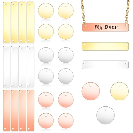 Metal Name Tag Stamping Blanks Kit