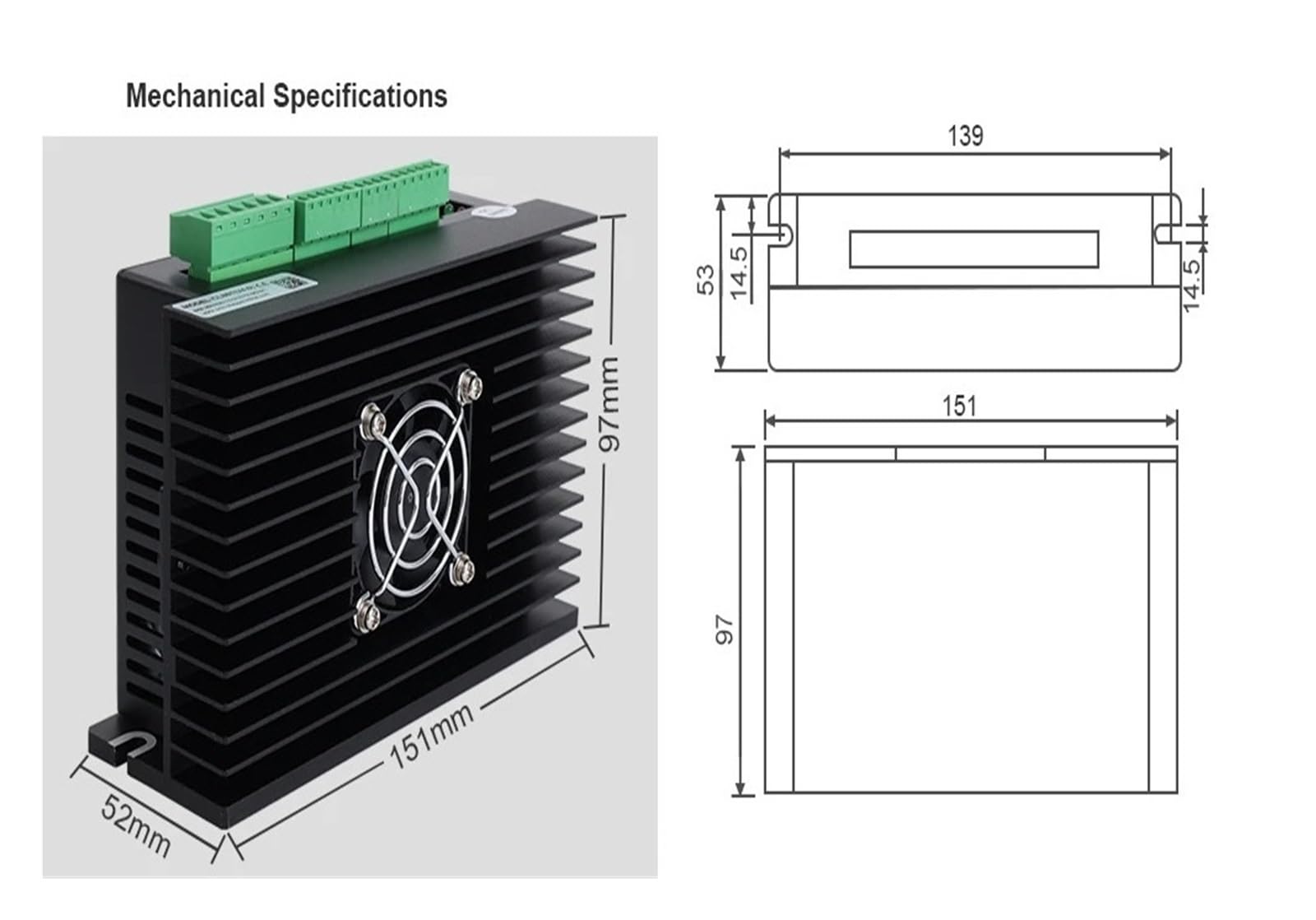Kit de Moteur Pas à Pas Nema 34 en Boucle fermée, série TS, 12nm, 1, câbles d'extension de 1.7m