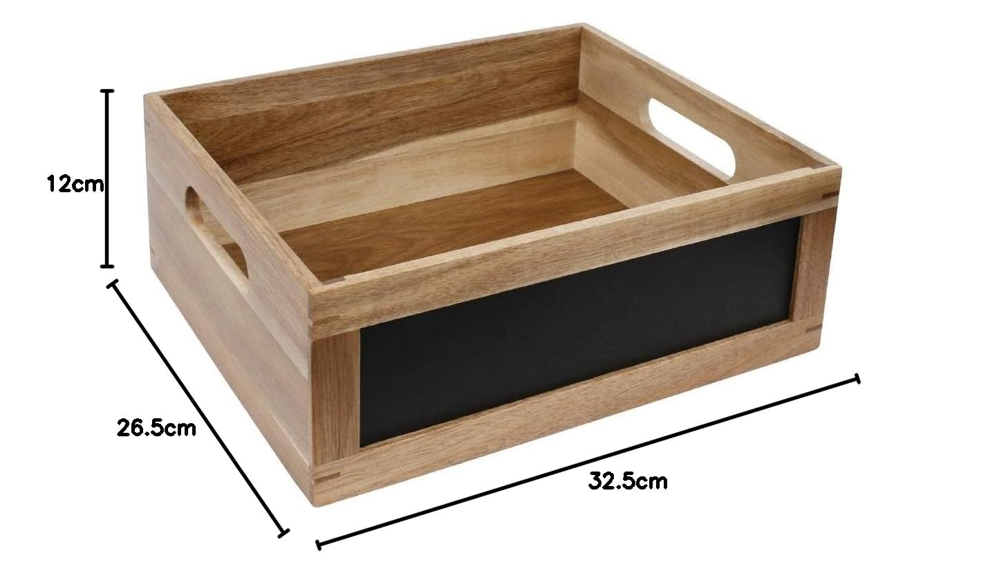 Olympia Skrzynia ekspozycyjna z tablicą kredową strona 1/2 GN 325 x 265 x 120 mm