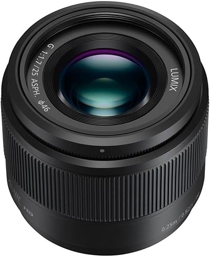 Miniatura 2 de Lente PANASONIC LUMIX G 25 mm F17 ASPH Micro Cuatro Tercios H-H025K negro de los Estados Unidos