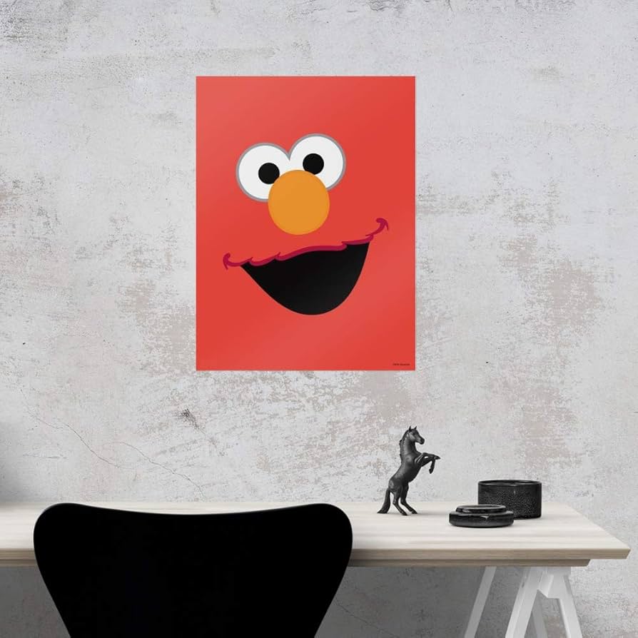 Amazon.com: GRAPHICS & MORE Sesame Street Elmo Face Home
