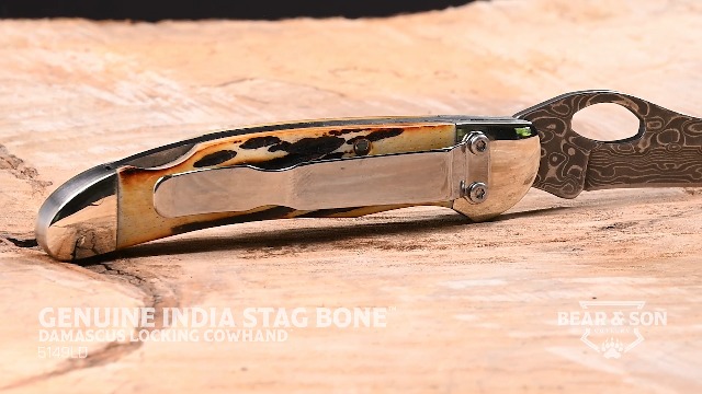 Amazon.com: BEAR & SON 5149LD India Stag Bone Cowhand Folding