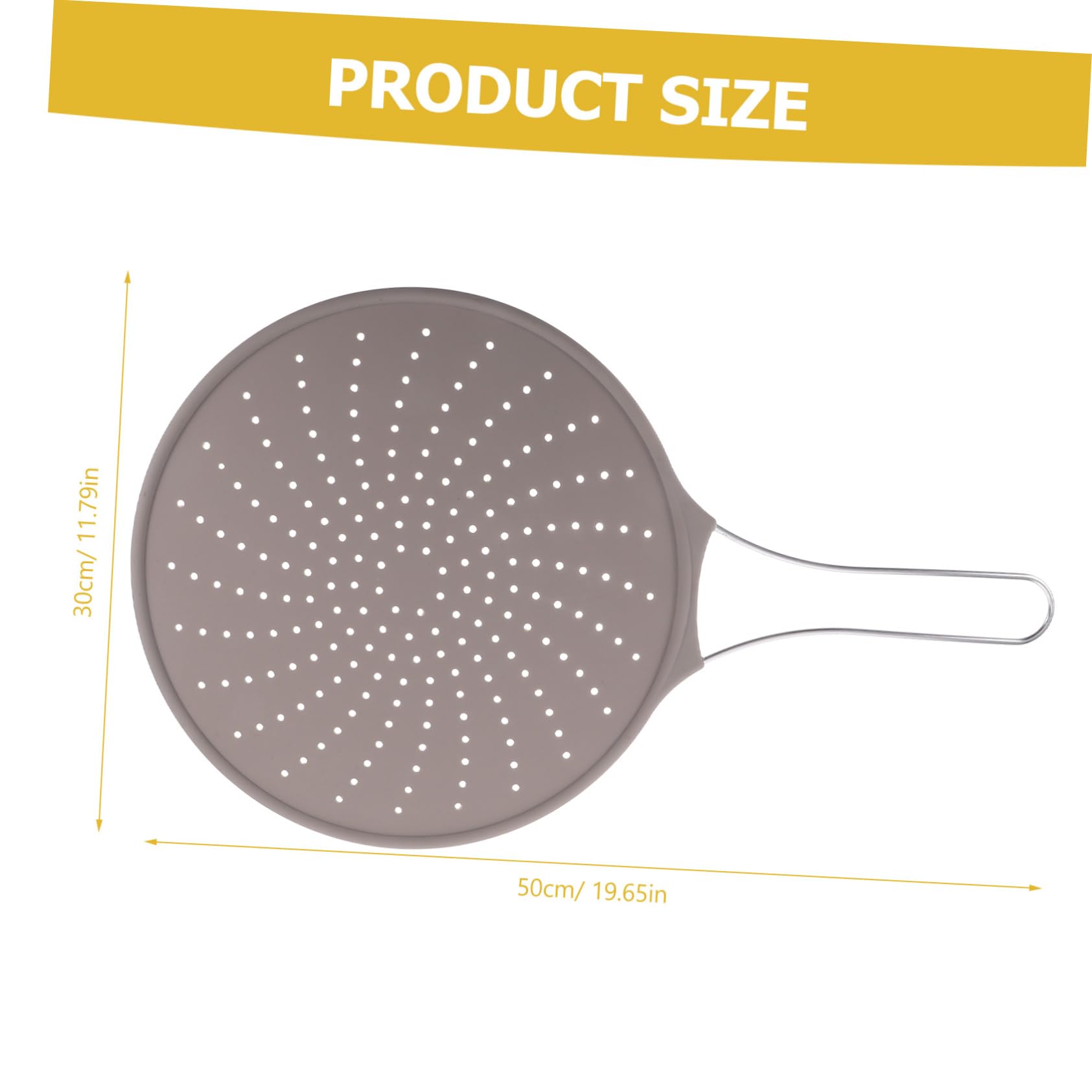 SOLUSTRE 1Pc Oil Splatter Guard Professional Oil Proofing Lid for Frying Pan Easy to Clean Cooking Tool Lightweight Mesh Screen Random Color Kitchen Protector