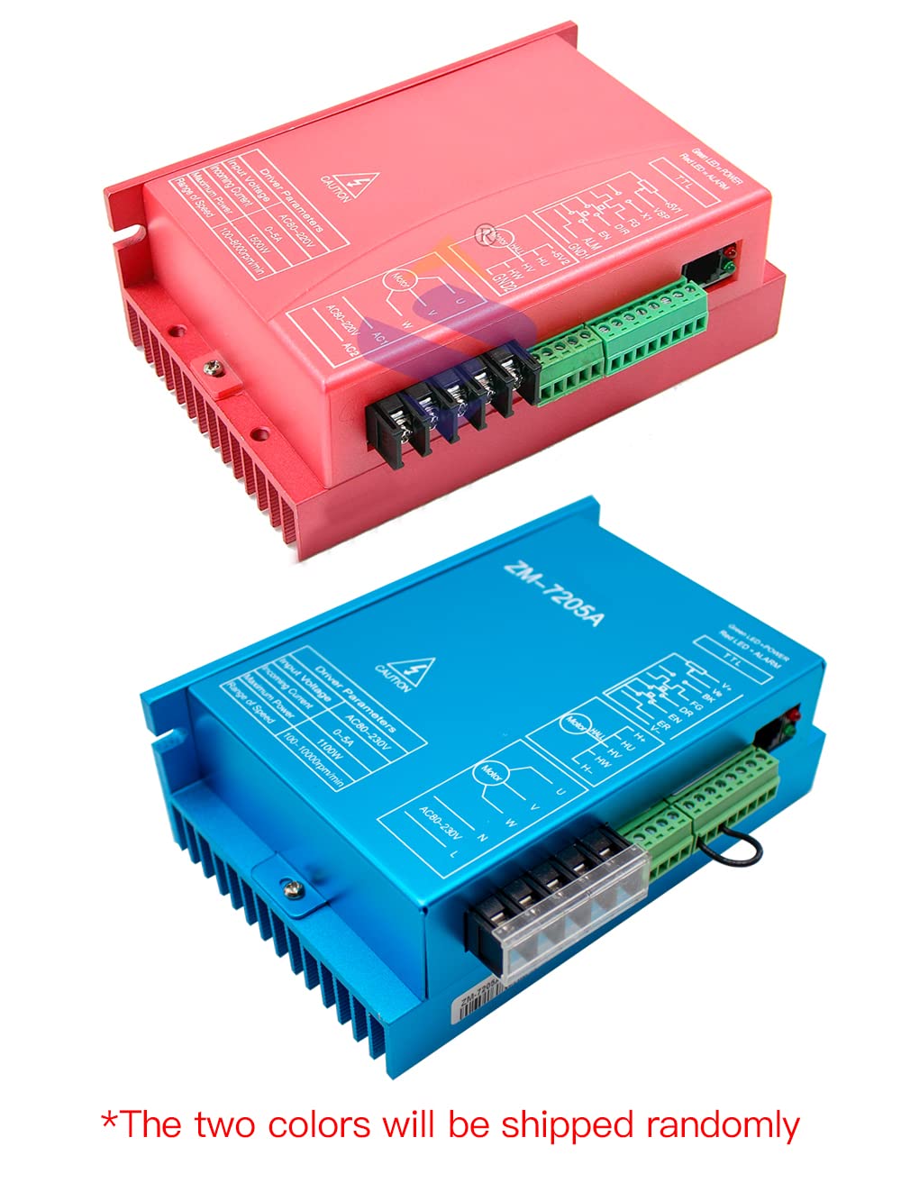 310V Driver del Motore Brushless DC ad Alta Tensione con Unità di Impostazione Intelligente Portatile ZM-7205 220V AC Max. 5A 1100W BLDC