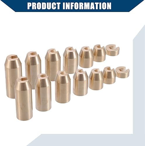 Miniatura 7 de Recambio de pesos de equilibrio para radios de rueda trasera/de latón/con llave/duradero/metal/14 piezas/juego/tono dorado/para motocicleta