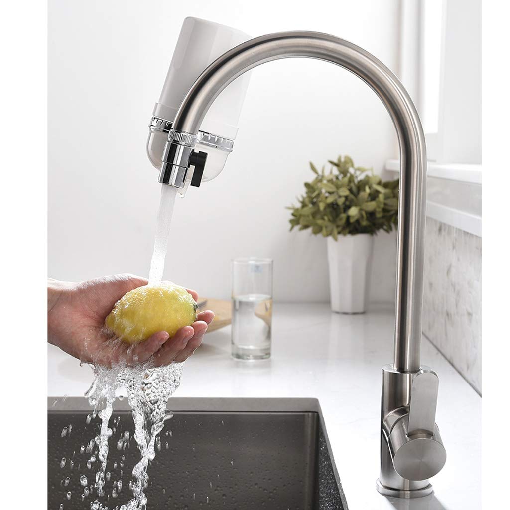 クールとホットの蛇口水路混合フル銅色のユニバーサルロータリーキッチン、ブルー (Color : Navy Blue) 壁付水栓 キッチン蛇口 台所蛇口  単水栓 回転可能 水道蛇口 クロム U型 クールとホットの蛇口水路混合フル銅色のユニバーサルロータリーキッチン、ブルー(Navy Blue)