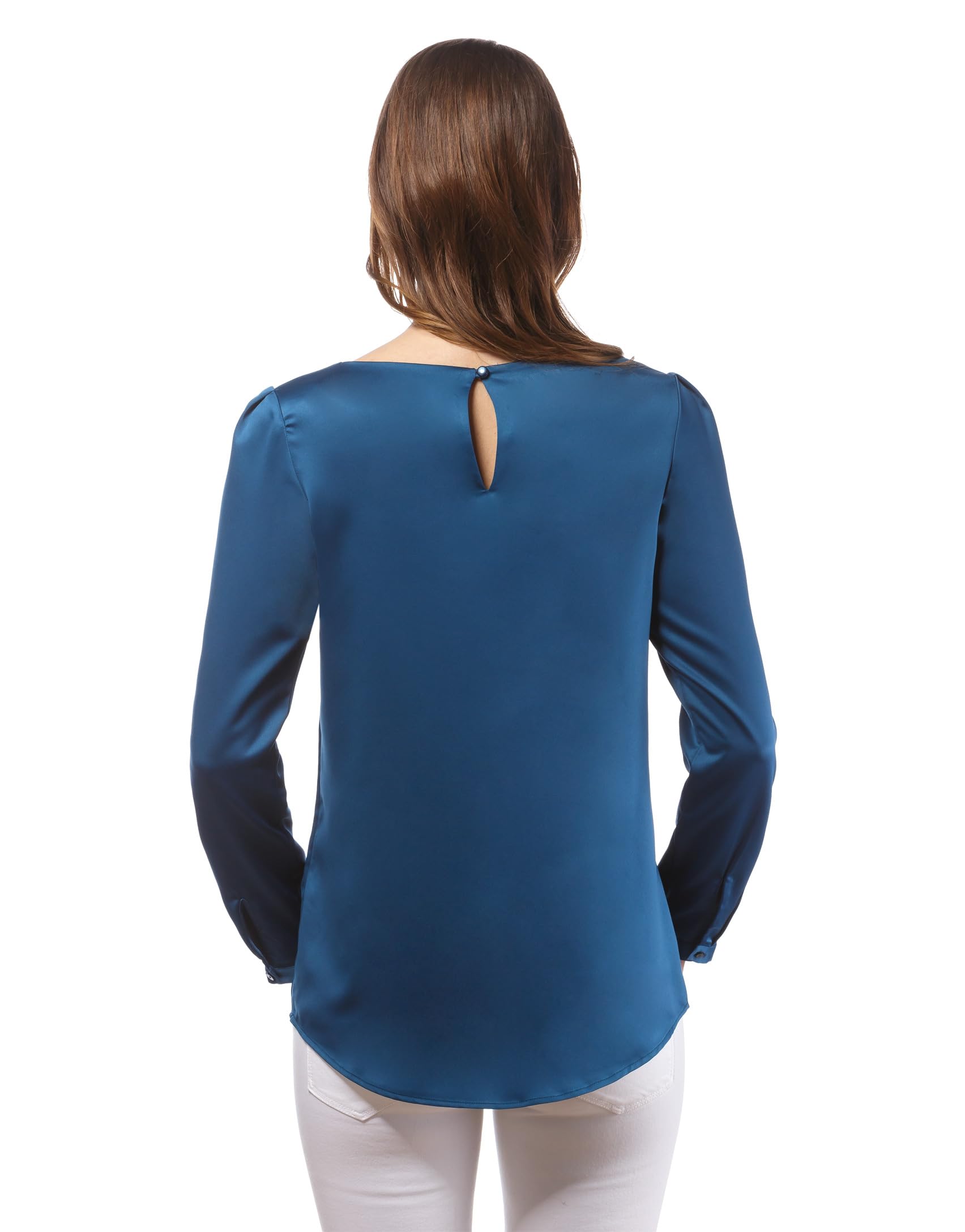 Vincenzo Boretti Blusa, Taglio Abbastanza Aderente, Scollo Rotondo