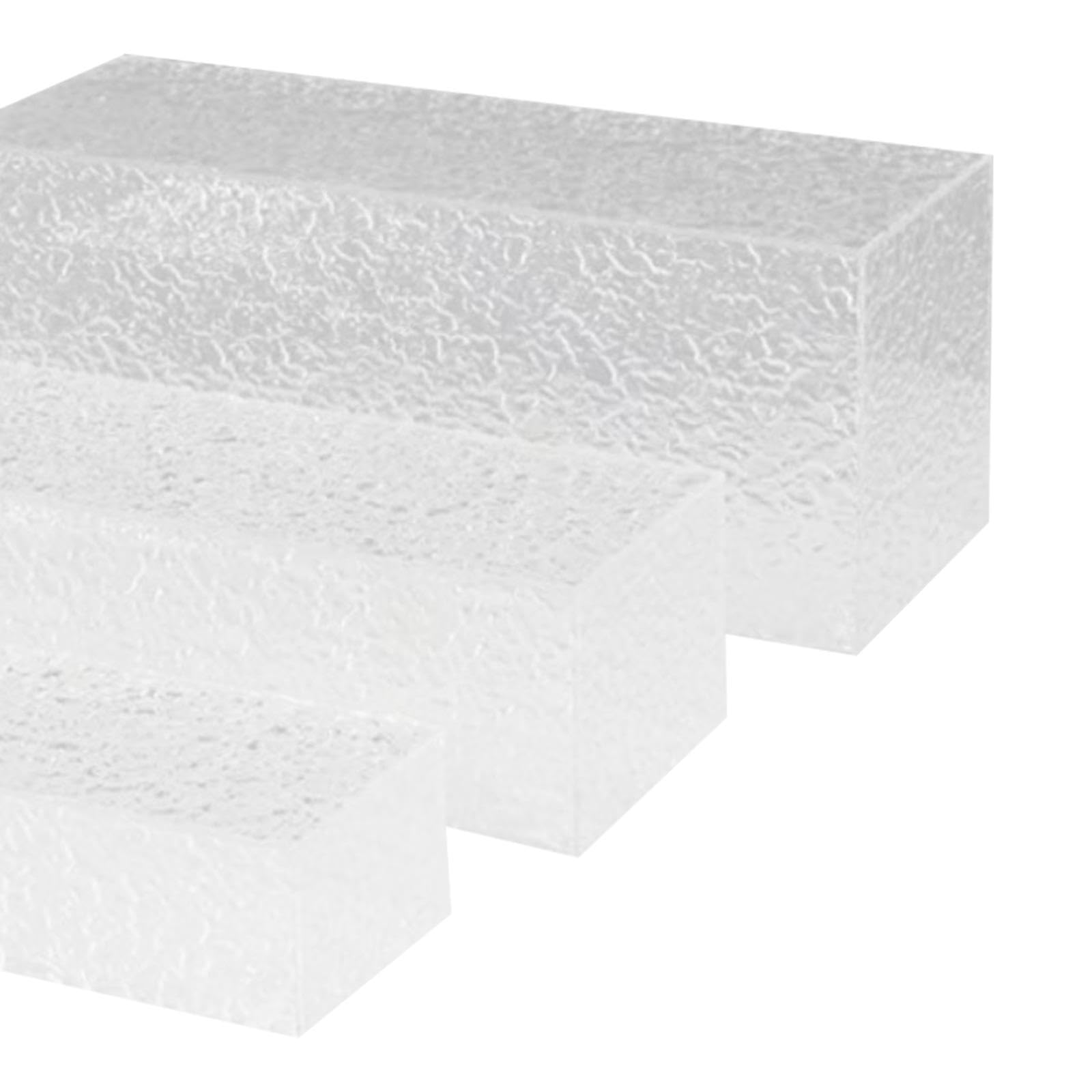 Acryl-Display-Ständer, 3X Acryl Riser Display-ständer Lebensmittel Riser Acryl Buffet Steigleitungen Oberfläche Wasser Ripple Design Tisch Kuchen Shop Display-ständer