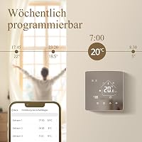 BEOK CONTROLS TGR85WIFI-WP WiFi Okos Padlófűtés Termosztát - Vízalapú Rendszerekhez, Tuya/Smart Life/Alexa Kompatibilis, Programozható 4