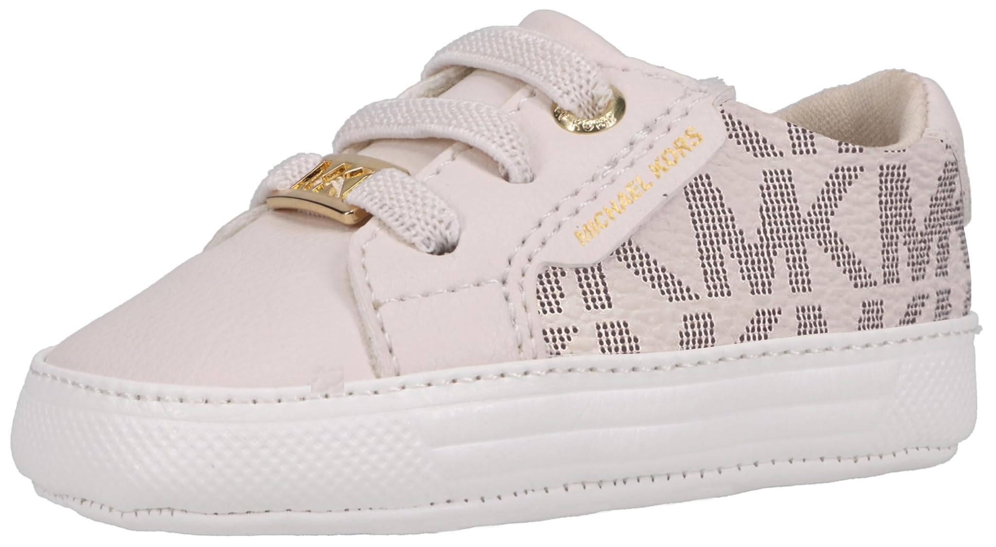 Michael Kors Girls Baby IZETTA Crib Shoe, Vanilla, 4 Infant