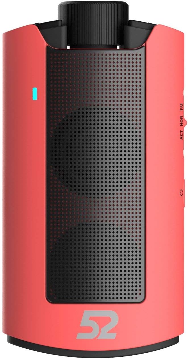 52Speaker Micro Portable Bluetooth Speaker - Dustproof & Waterproof Bike Bicycle Wireless Wearable Outdoor Speaker Pink