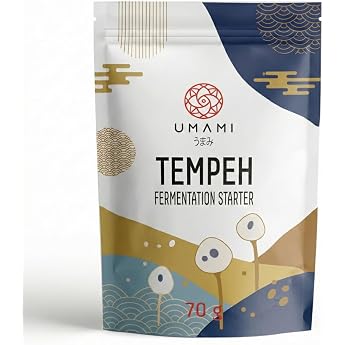 Umami Tempeh Starter 70 g - Rhizopus Oligosporus Spores - Culture for Homemade Tempeh - High Yield & Professional Quality - Vegan & GMO Free